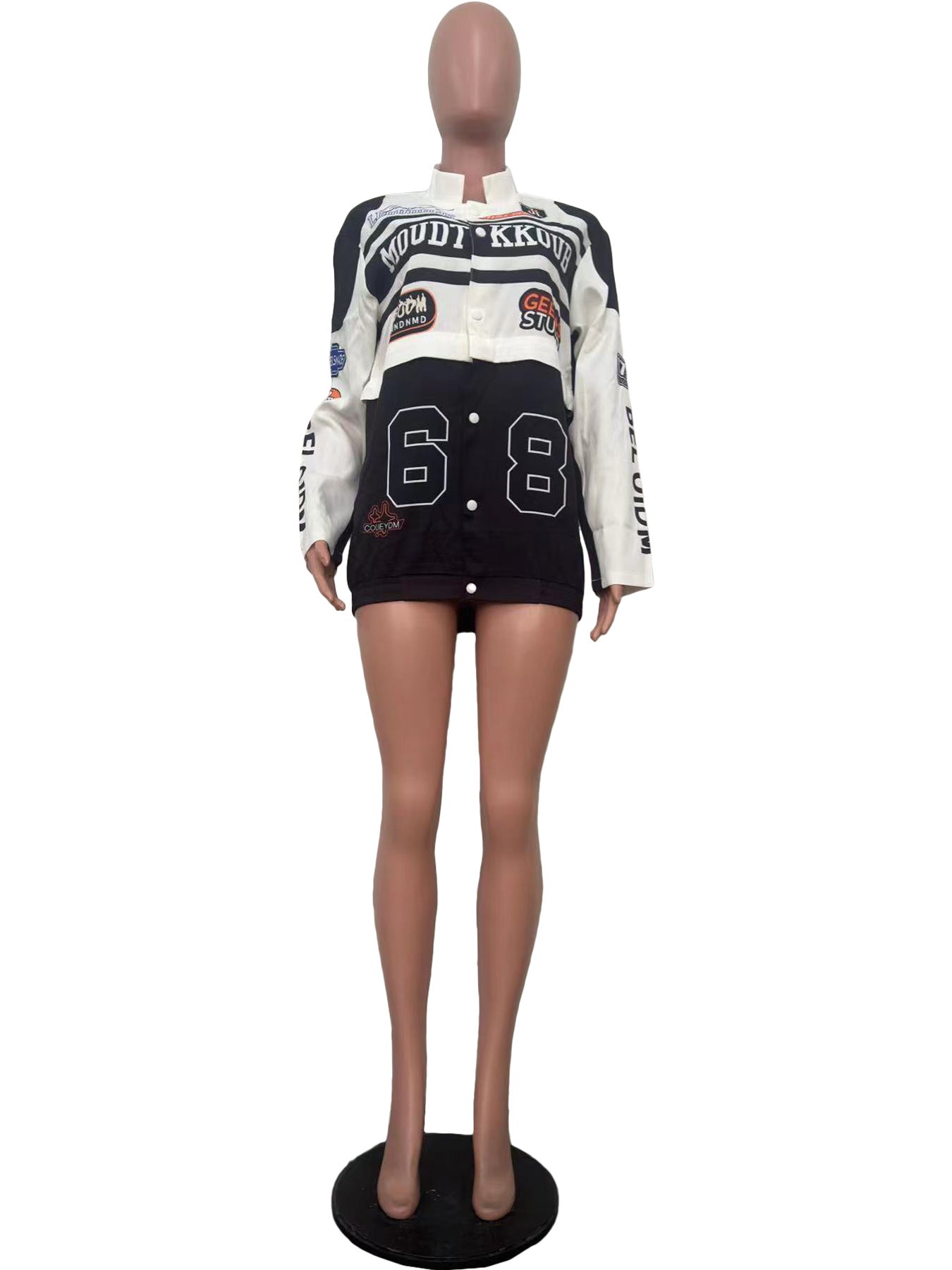 Women Detachable Print Jacket 32