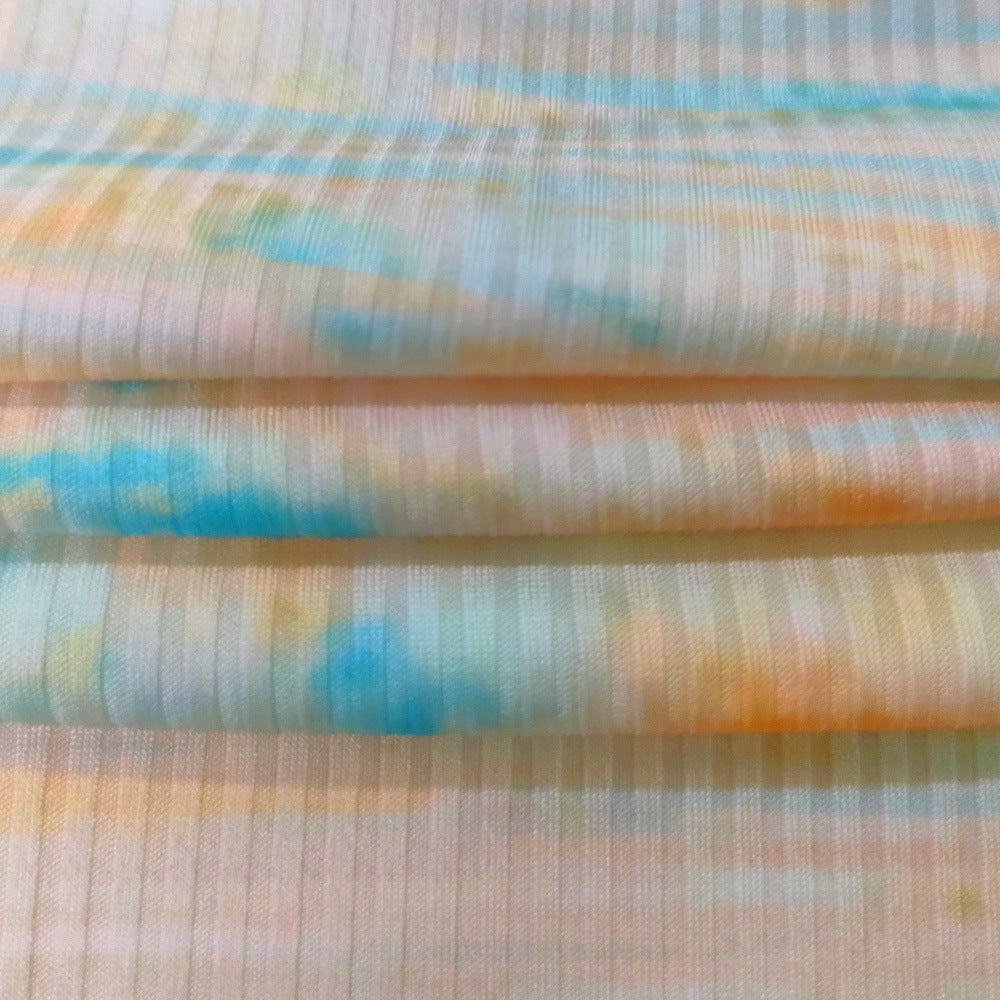 Women's Summer Sleeveless Printed Wide-Leg Two-Piece Trousers Set 27