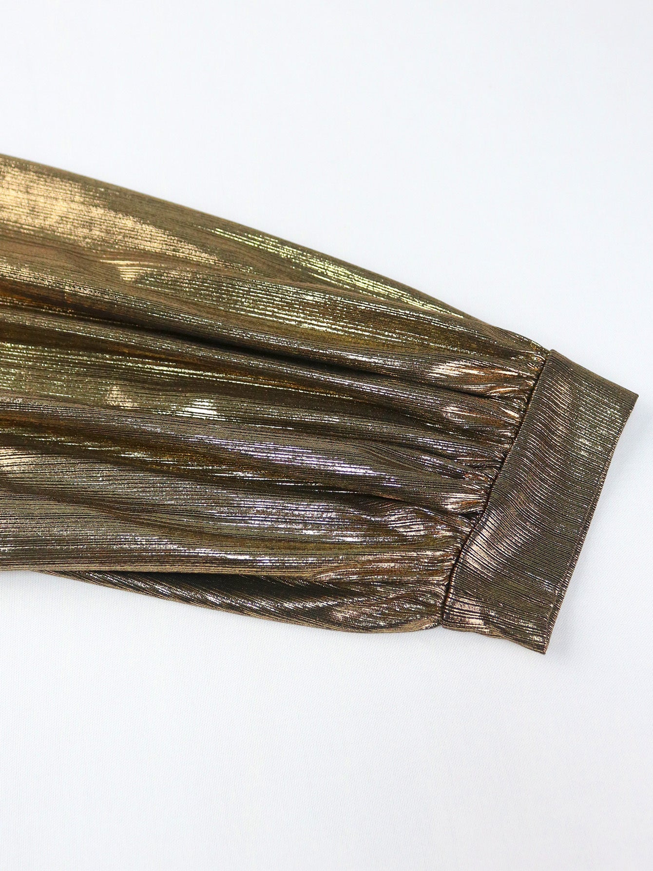 Plus Size Lantern Sleeve Luxury Formal Party Pleated Dress 7