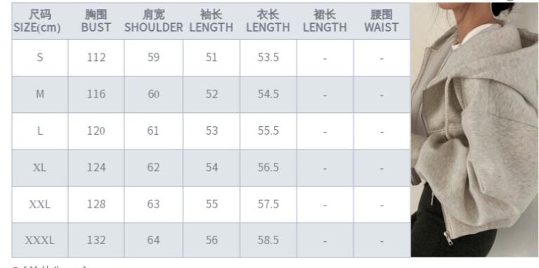 Women Fall Loose Long Sleeve Zipper Pocket Hoodies 16