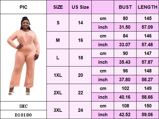 Plus Size Women Elegant Stretchy Hollow Wide Leg Jumpsuit 9