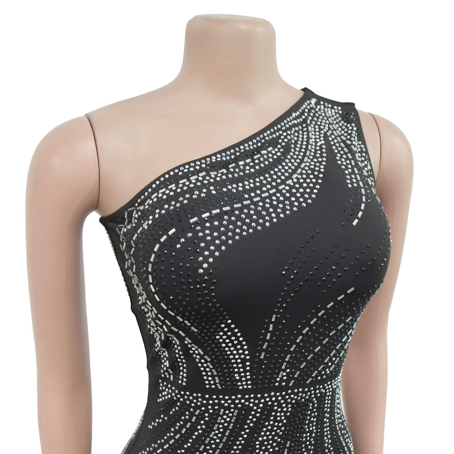 Women Sexy Beaded Dress Long 10