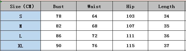 Summer Fashion Casual Wrapped Chest Strap Elastic Waist Shorts Set Two Pieces 6