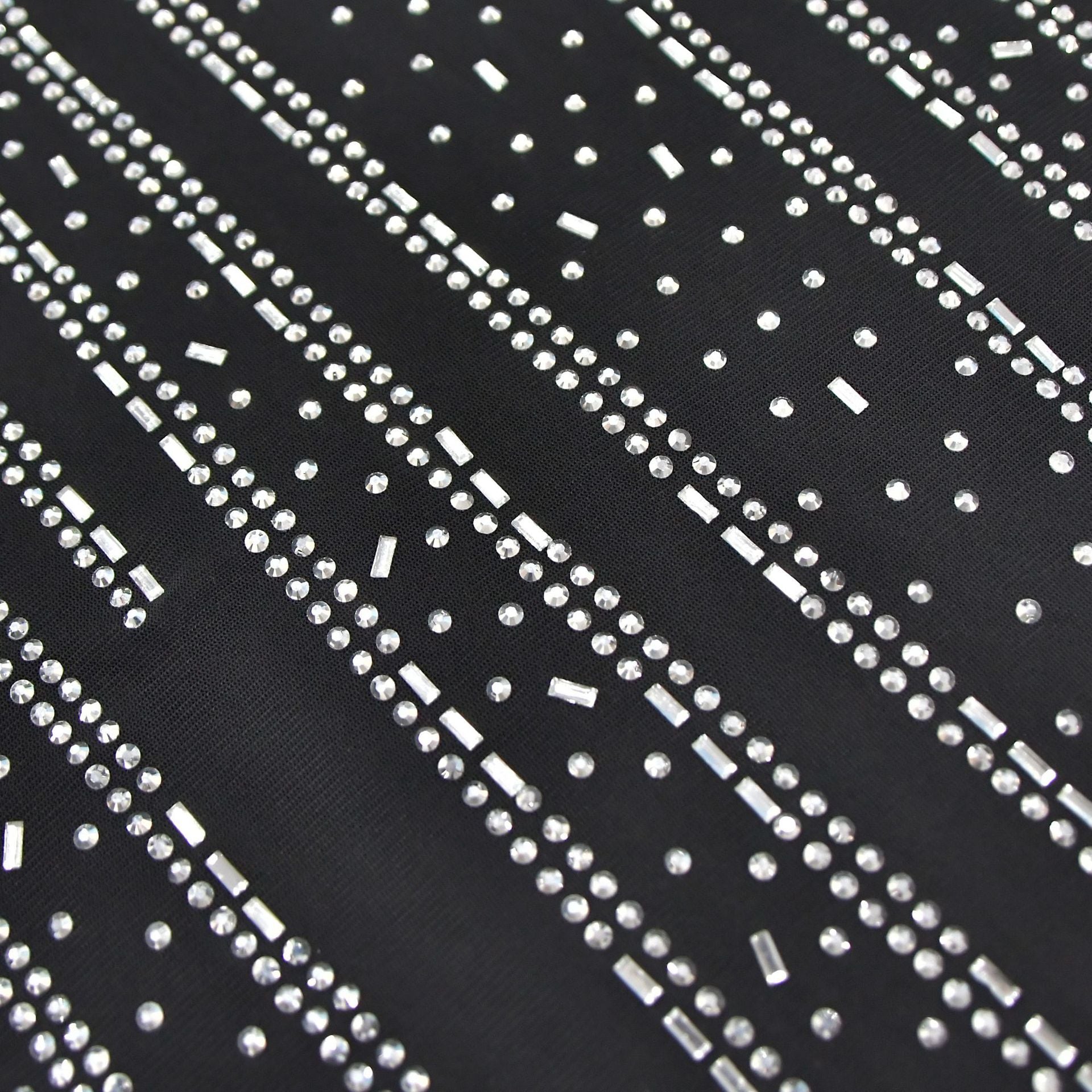 Fashion Women's Solid Color Sexy Beaded Mesh Strap Dress 21