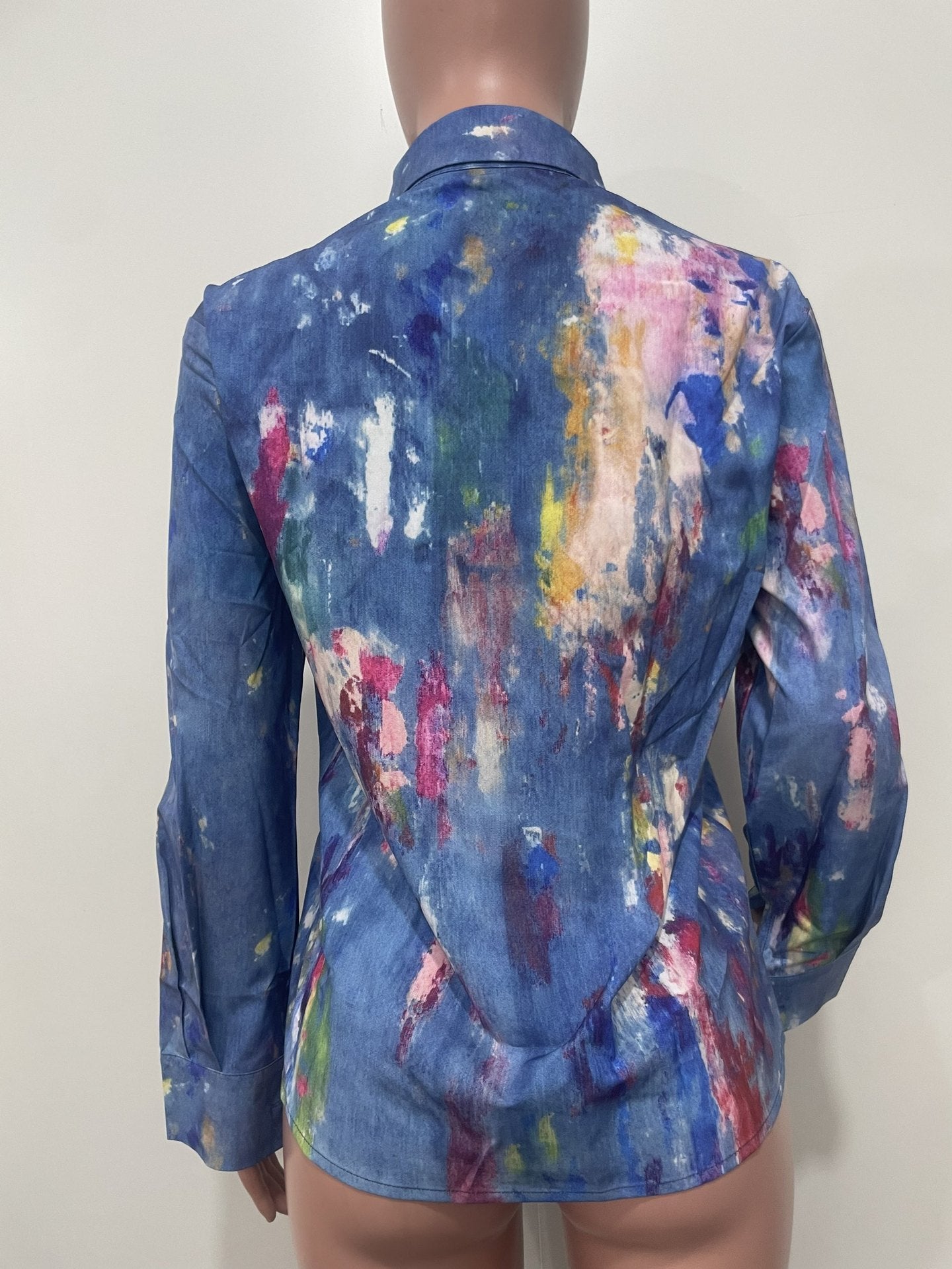 Women's Fashion Casual Printed Long Sleeve Shirt 7