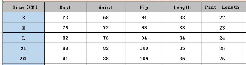 Women Print Chest wrap Top and shorts two-piece set 27