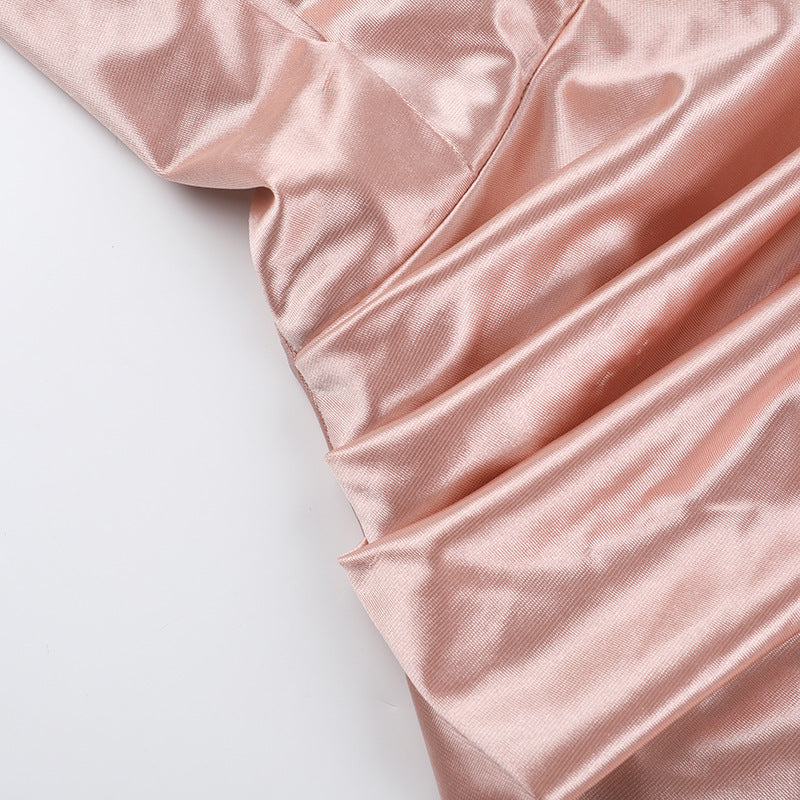 Women Crossover Halter Neck Sexy Cutout Slit Dress 15