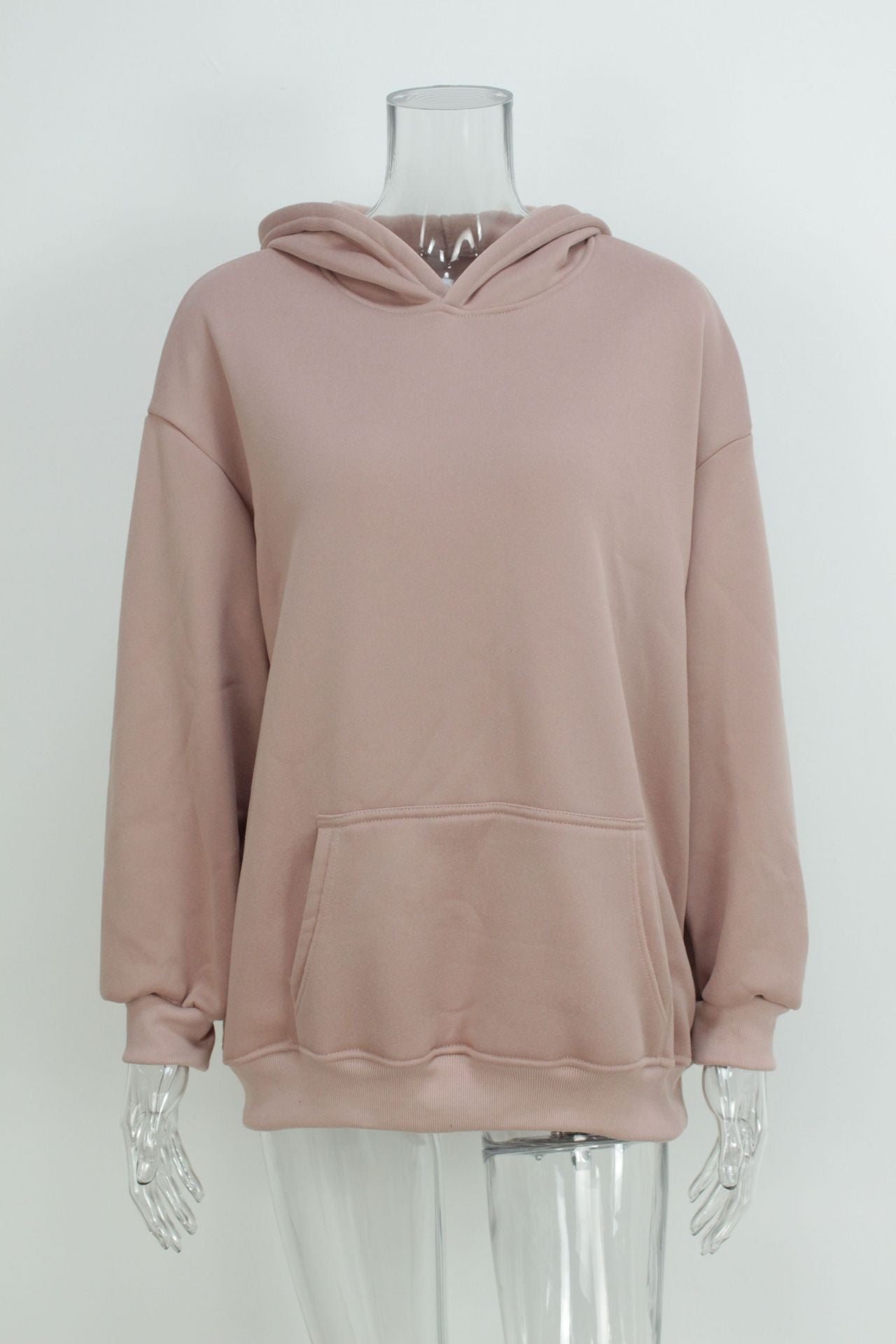 Autumn Loose Solid Color Hooded Pocket Fashion Hoodies 50