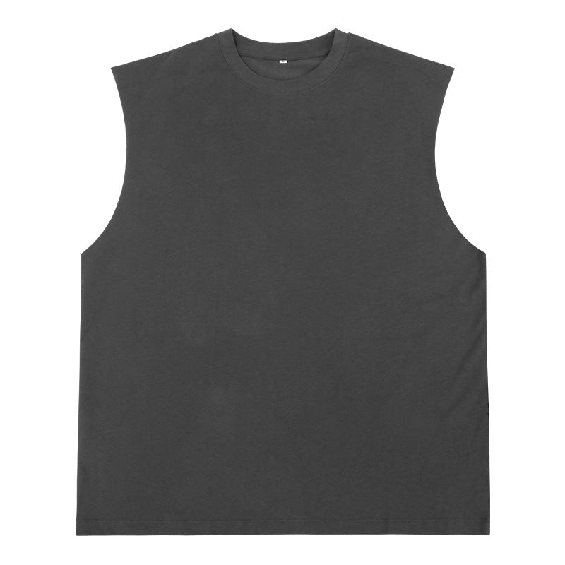 Fashionable High Street Cotton Loose Sleeveless Men's Vest 7
