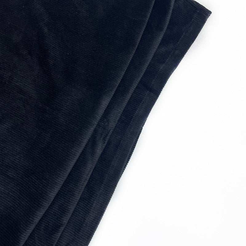 Summer Women corduroy metal chain Halter Neck off-shoulder sleeveless dress 12