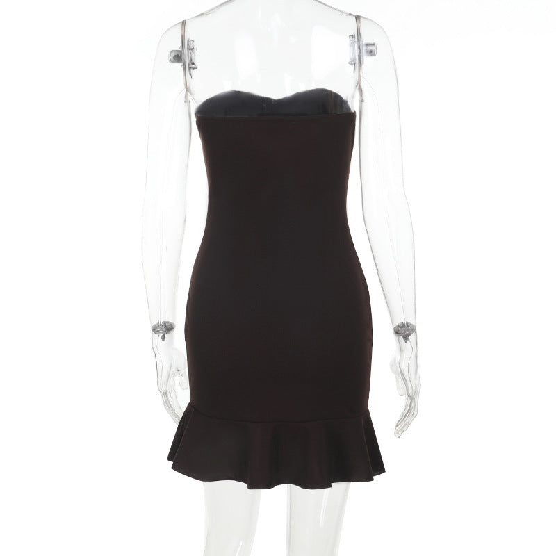 Summer Ruffle Strapless Mini Dress 7