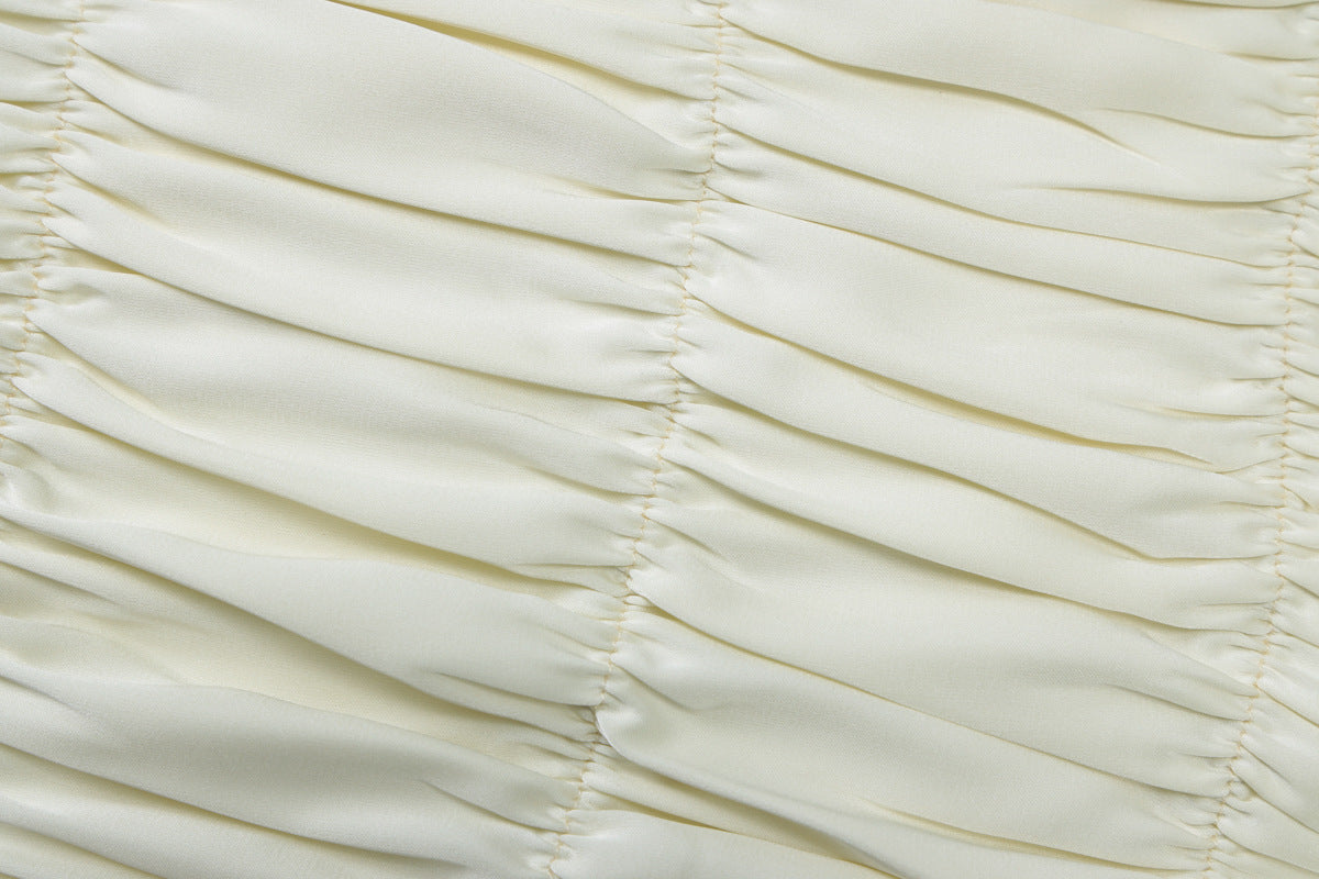 Women Summer V-Neck Solid Camisole and Skirt Two-Piece Set 15