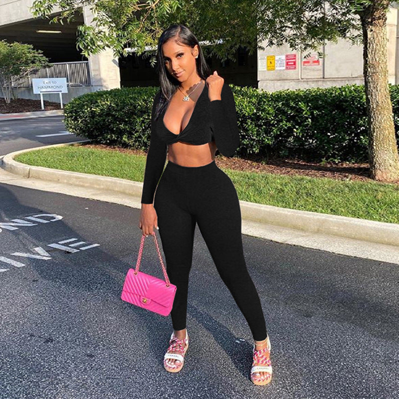 Women Casual Yoga Exercise Two Piece 5