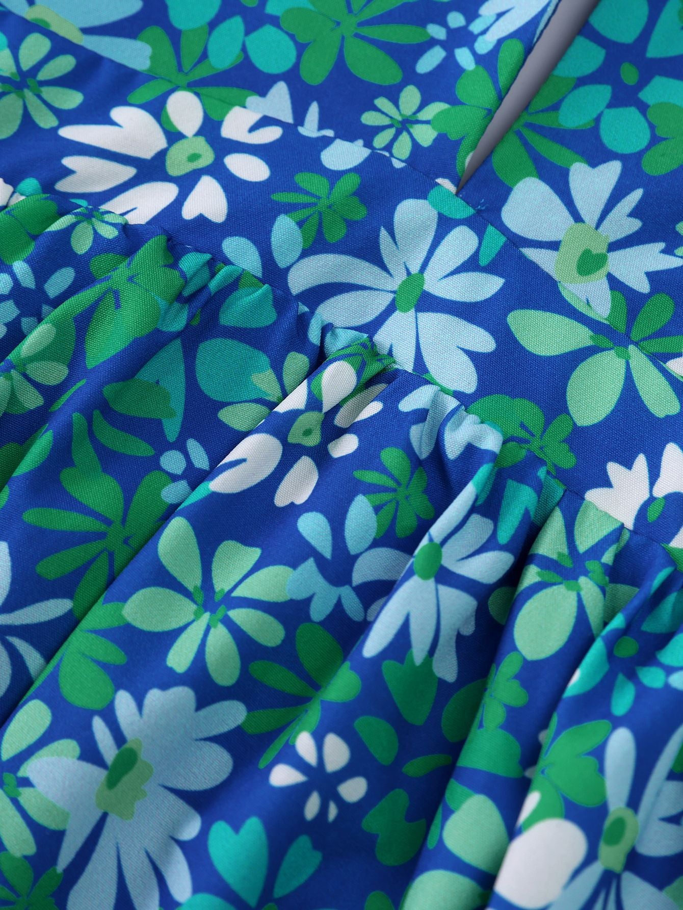 Women Halter Neck Lace-Up Print Sexy V-Neck Backless Dress 14