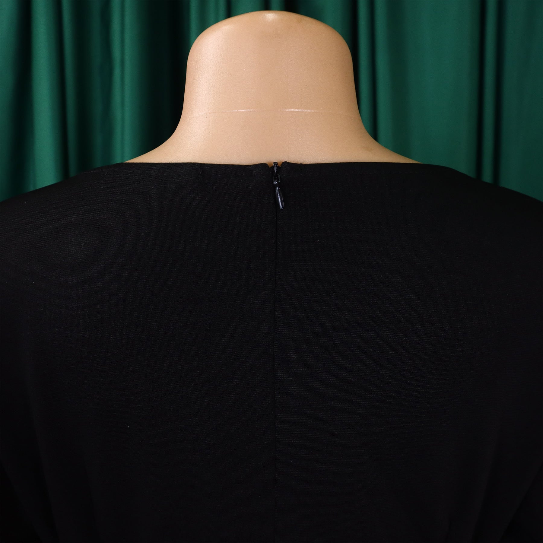 Women's Fashion Pleated Chic Elegant V-neck A-line African Dress 22