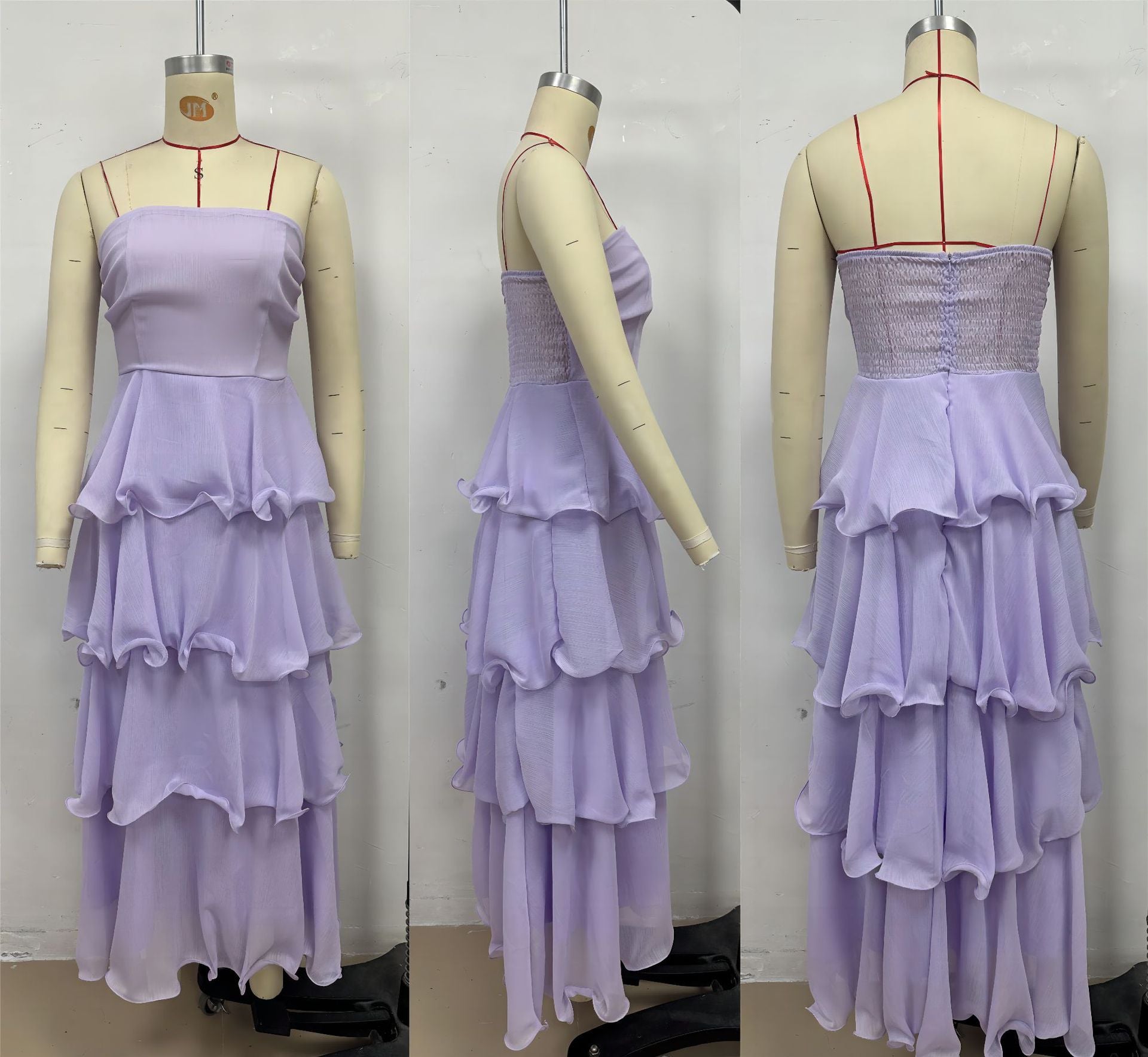 Women's Summer Sexy Fashion Low Back Strapless Cake Dress 7