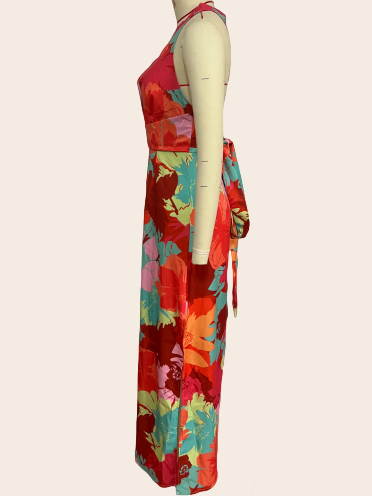 Chic V Neck Printed Lace Casual Summer Midi Dress 4