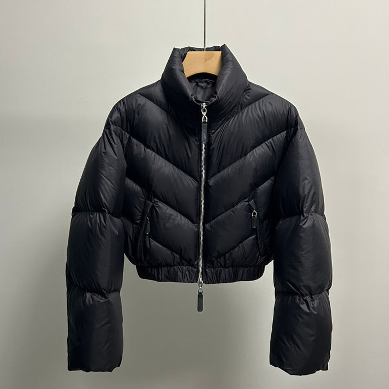 Women's Retro Down Jacket Puff Coat 14