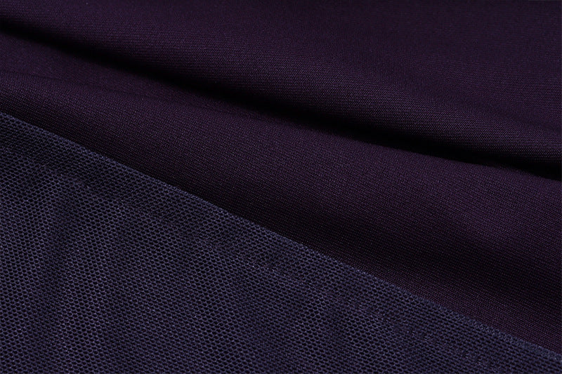 Spring style sexy Low Back Lace side retro print slit dress 14