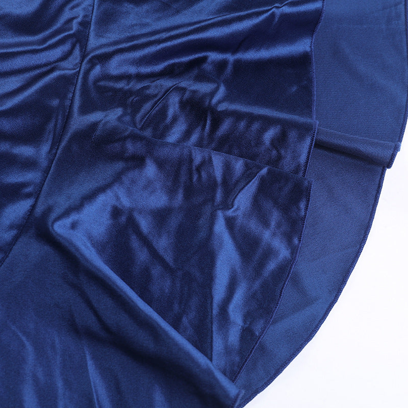 Summer Sexy Low-Back High-Slit Strap Long Dress 11