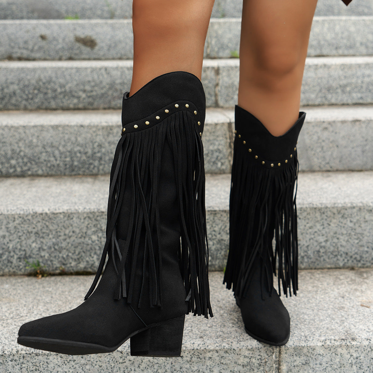Women's Boots Autumn Winter Fringe Fashion Boots Sexy Long Boots 20