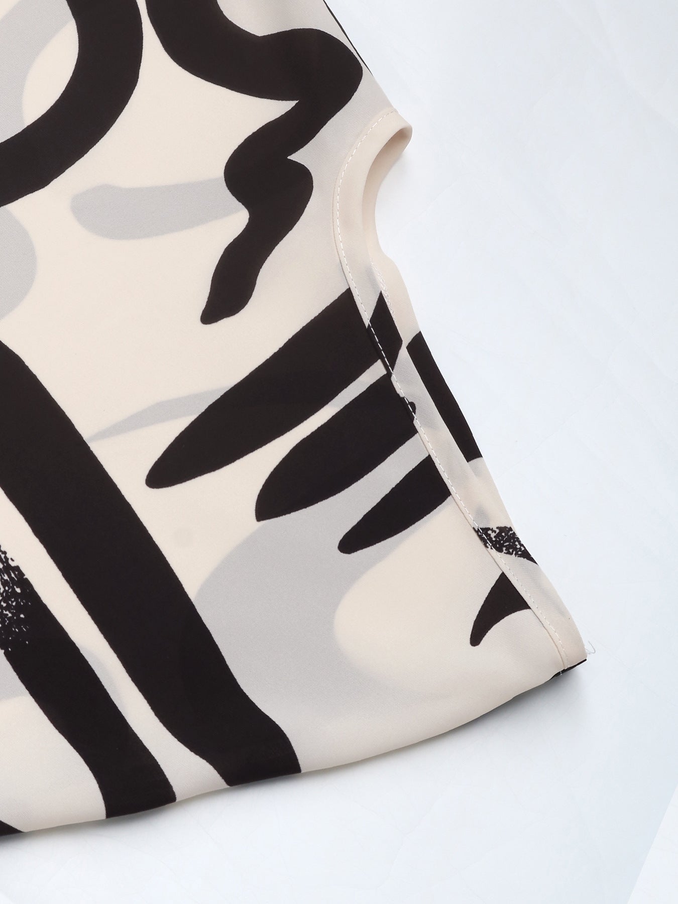 Women Summer Bat Sleeves Geometric Print Shirt Top 10