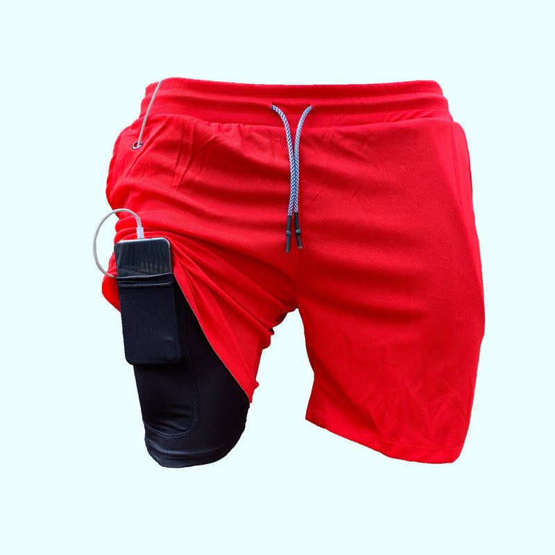 Men's Quick-Drying Knee-Length Shorts Casual Fitness Shorts 5