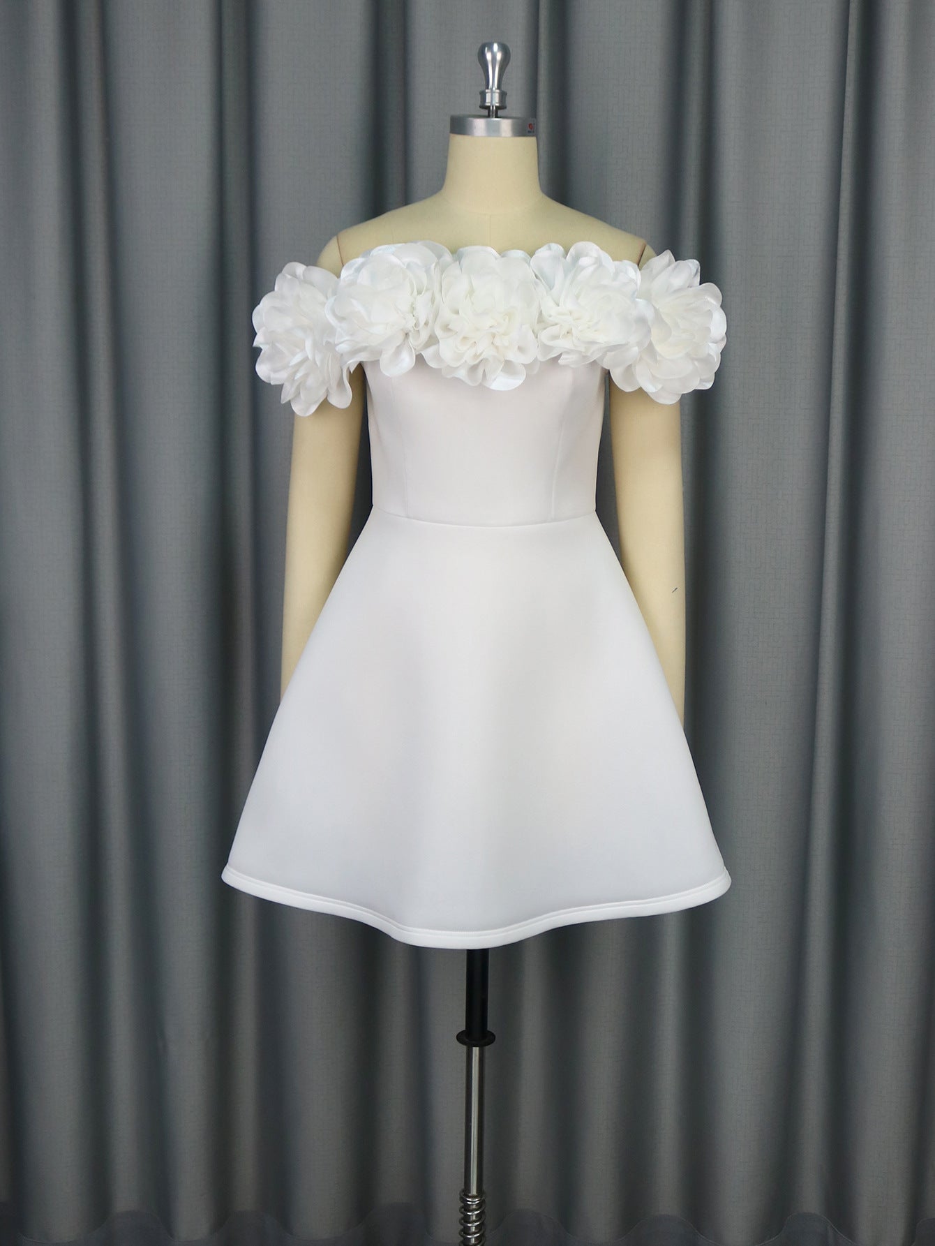 Sweet Off-Shoulder Party Dress Formal A-Line Gown 6