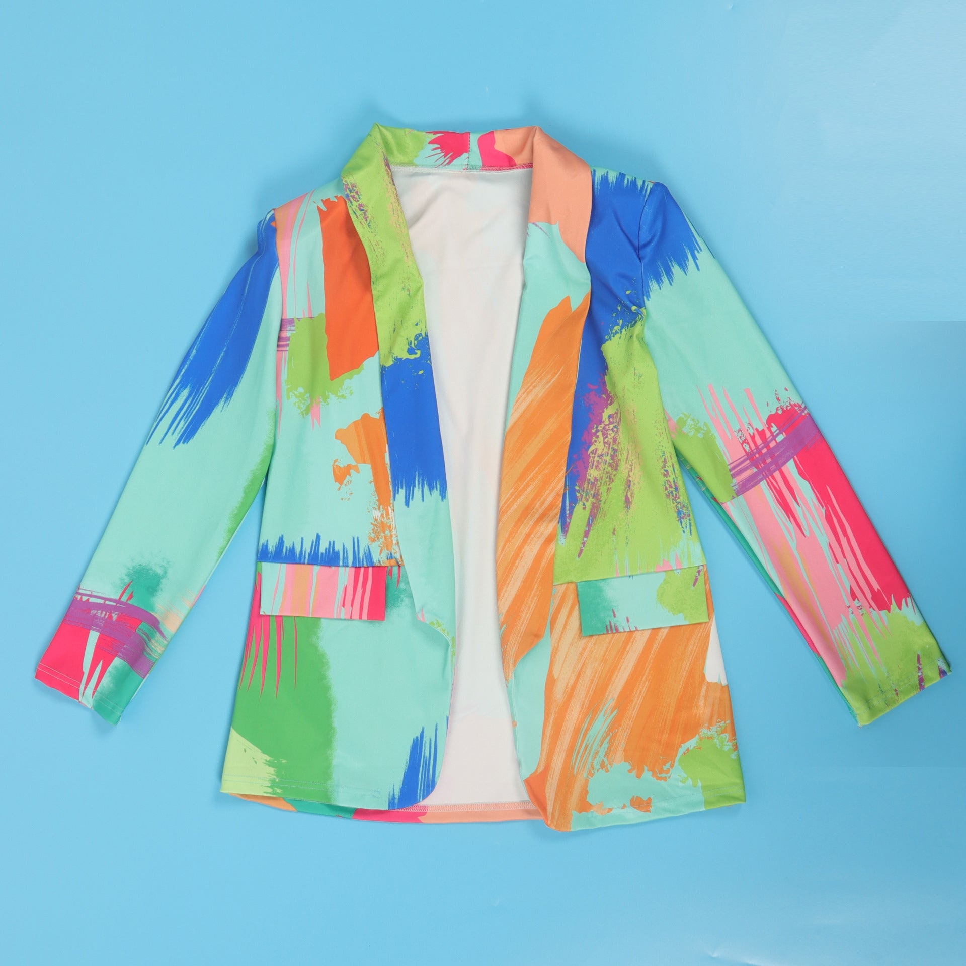 Casual Fashion Multi-Color Print Fashion Blazer Top 28
