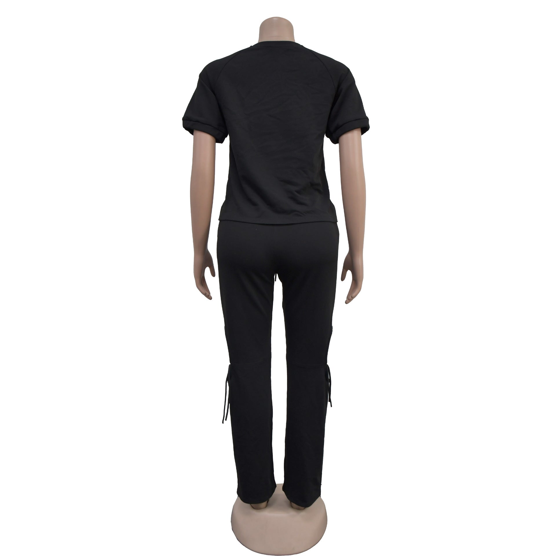 Women printed short-sleeved top and Pants two-piece set 10