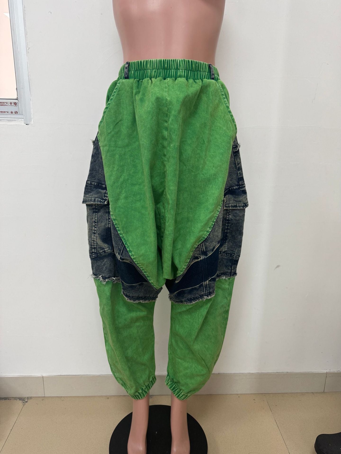 Women Summer Patchwork Denim Pants 10