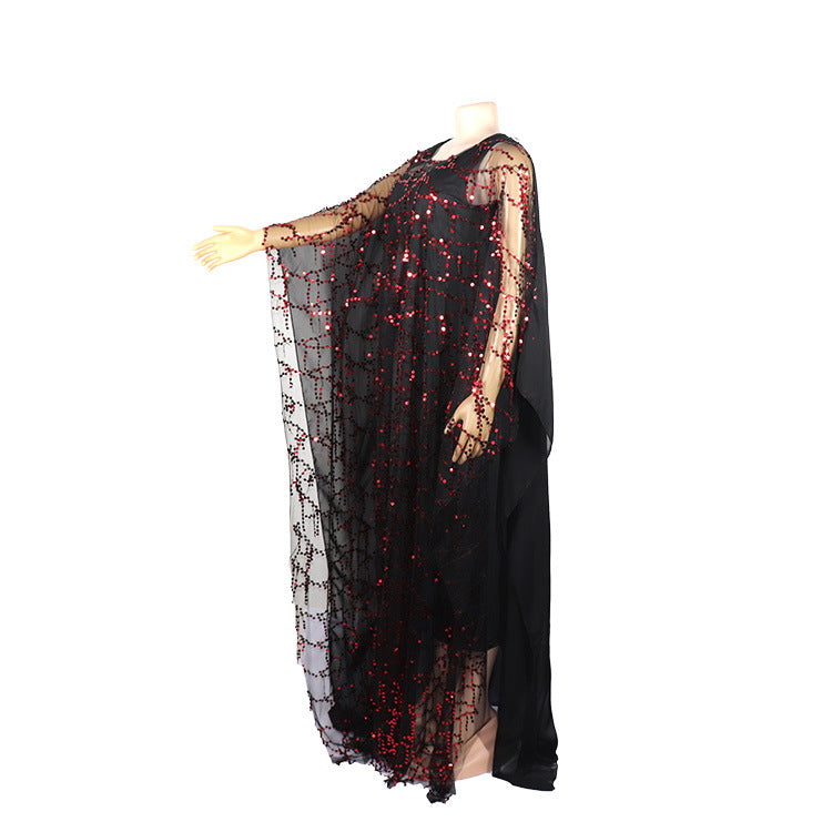 African Women beard sequin Maxi Dress 21