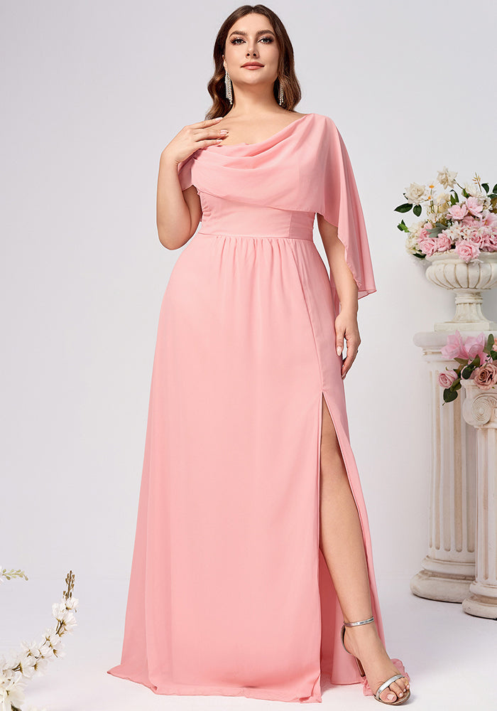 Plus Size Women Sexy Strap Formal Party Solid Dress