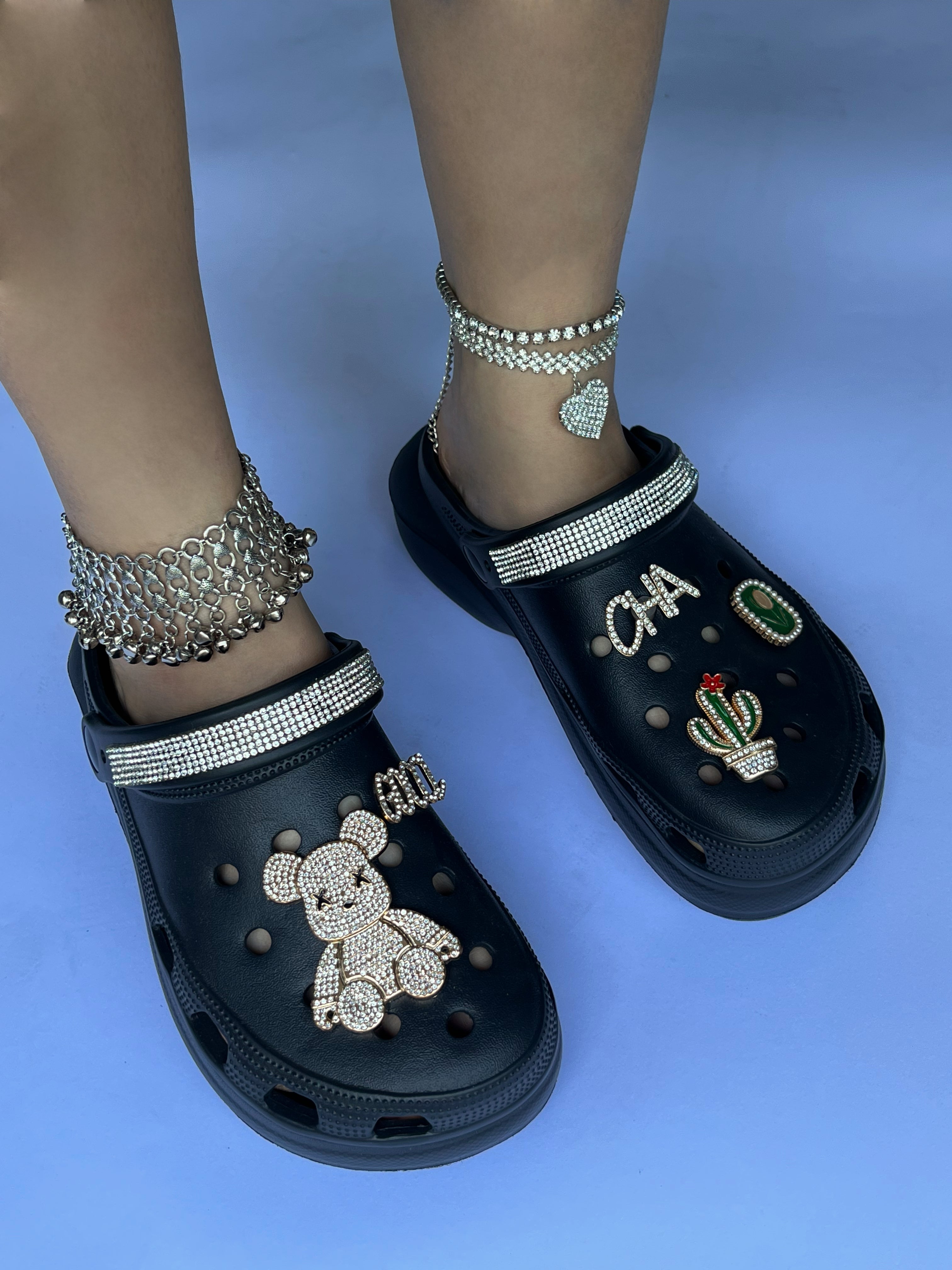 Cactus accessories high-heeled hole shoes women's summer slope heel thick bottom hole shoes women's shoes 17