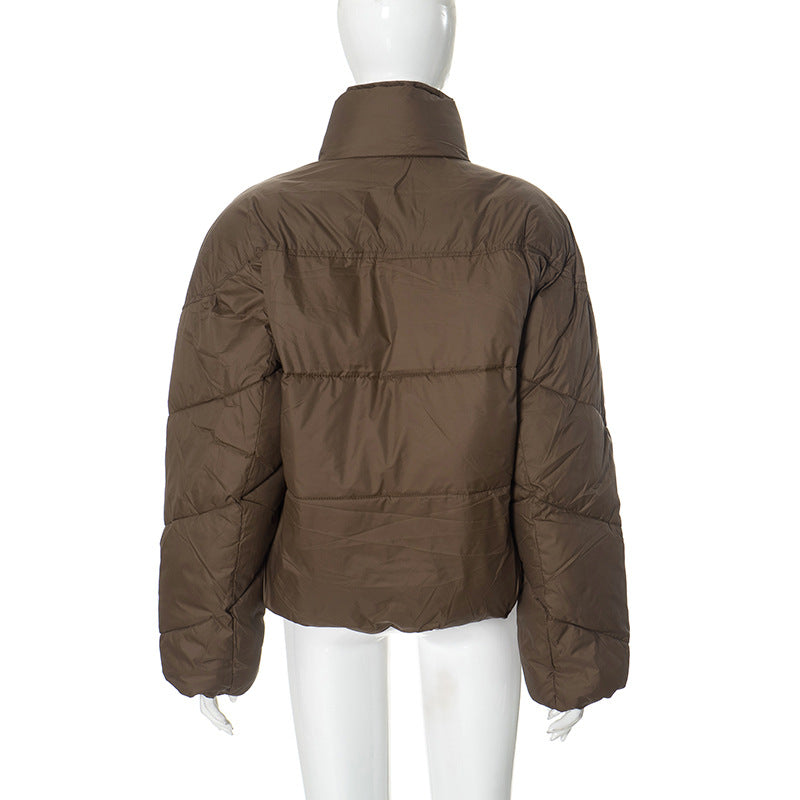 Women long sleeve contrast winter warm Padding Jacket 38