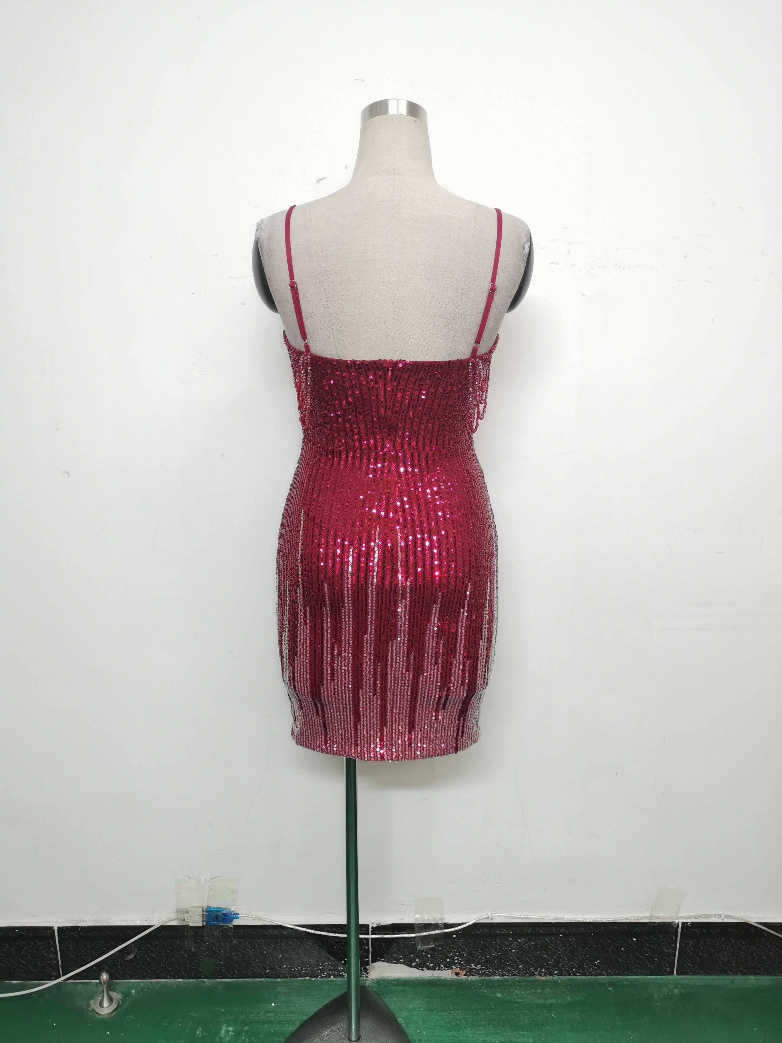 Women beaded sexy bodycon evening dress 17