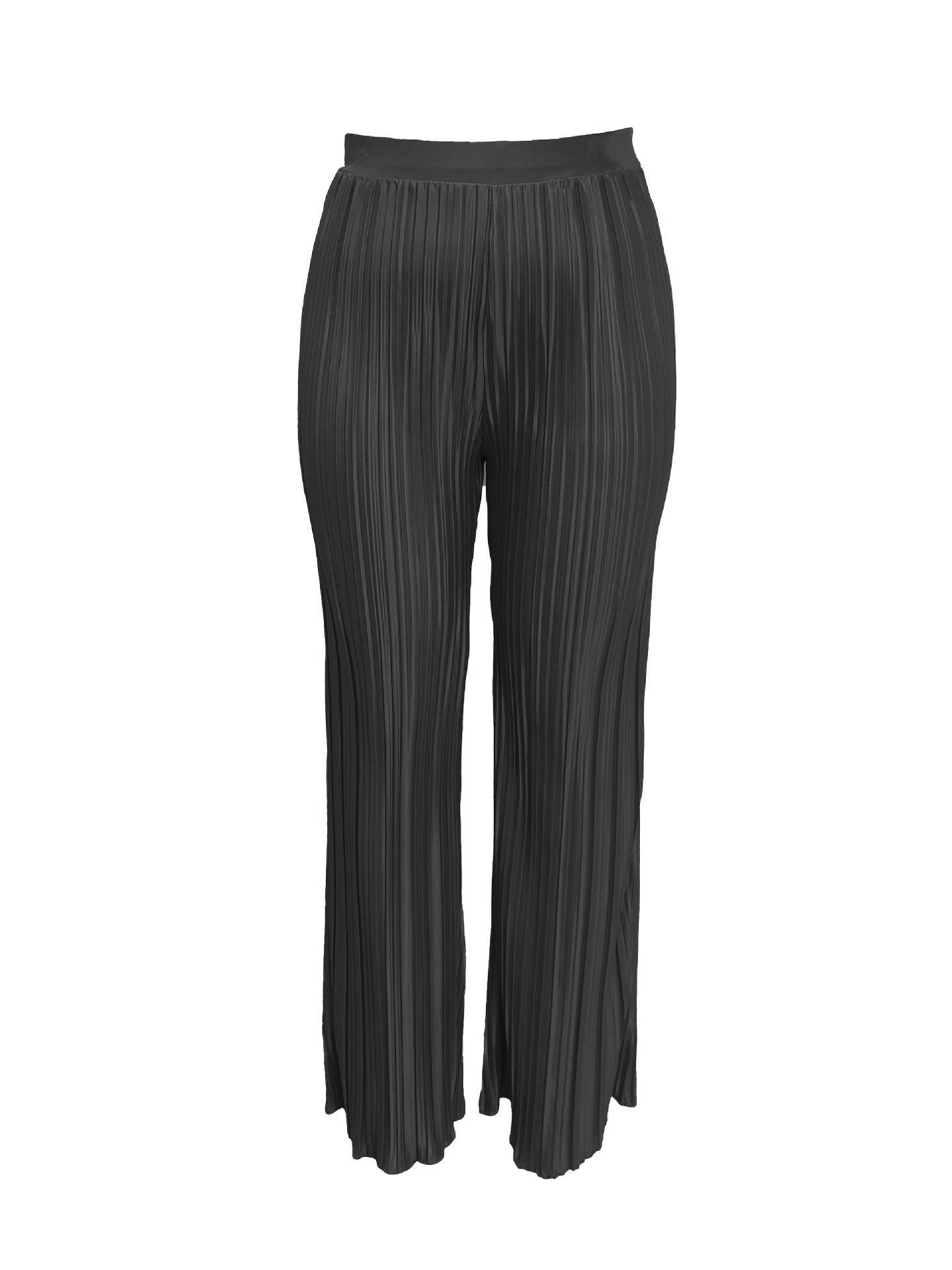 Plus Size Women Casual Career Pleated Pants 4