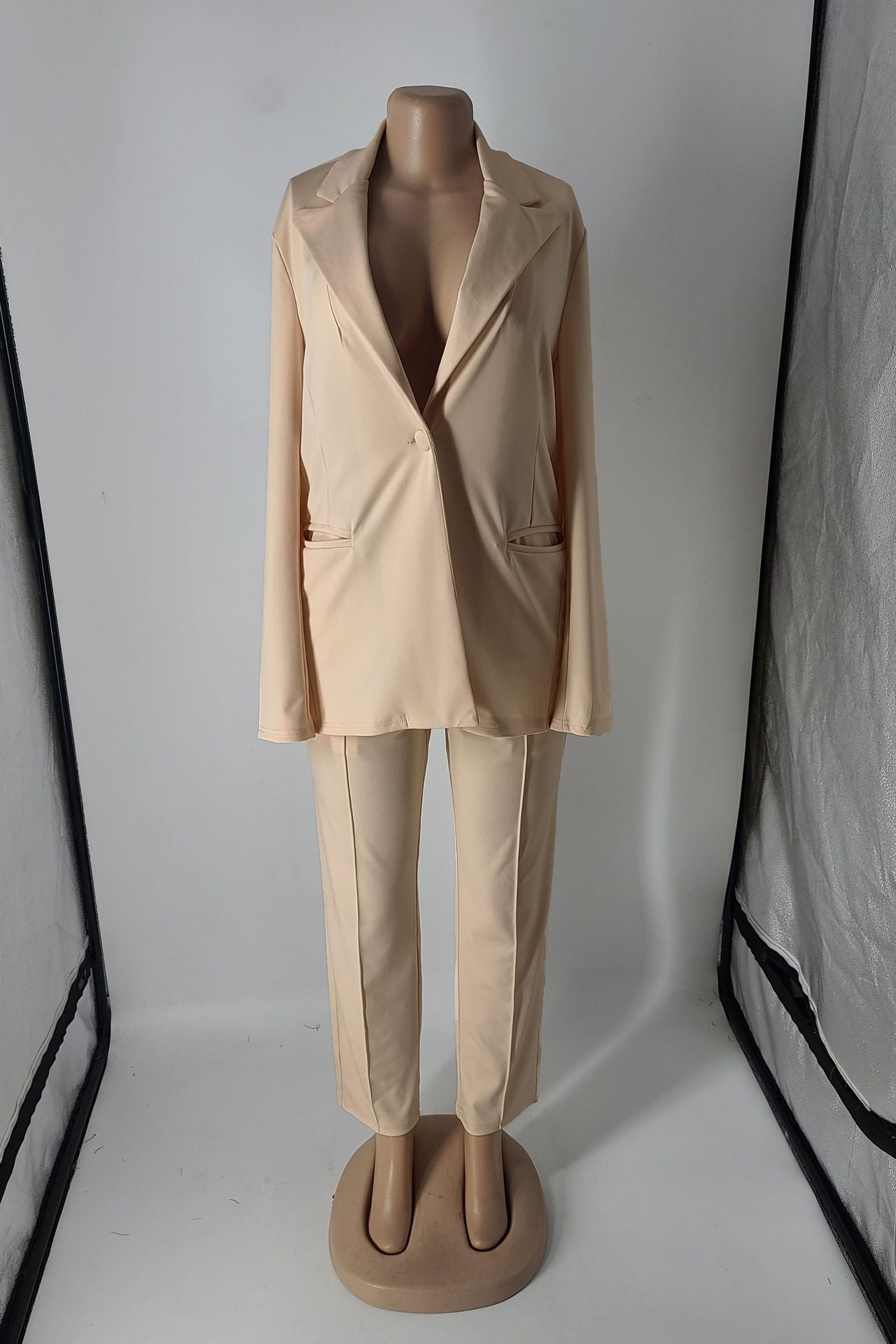 Women's suit blazer trousers two-piece office suit 19