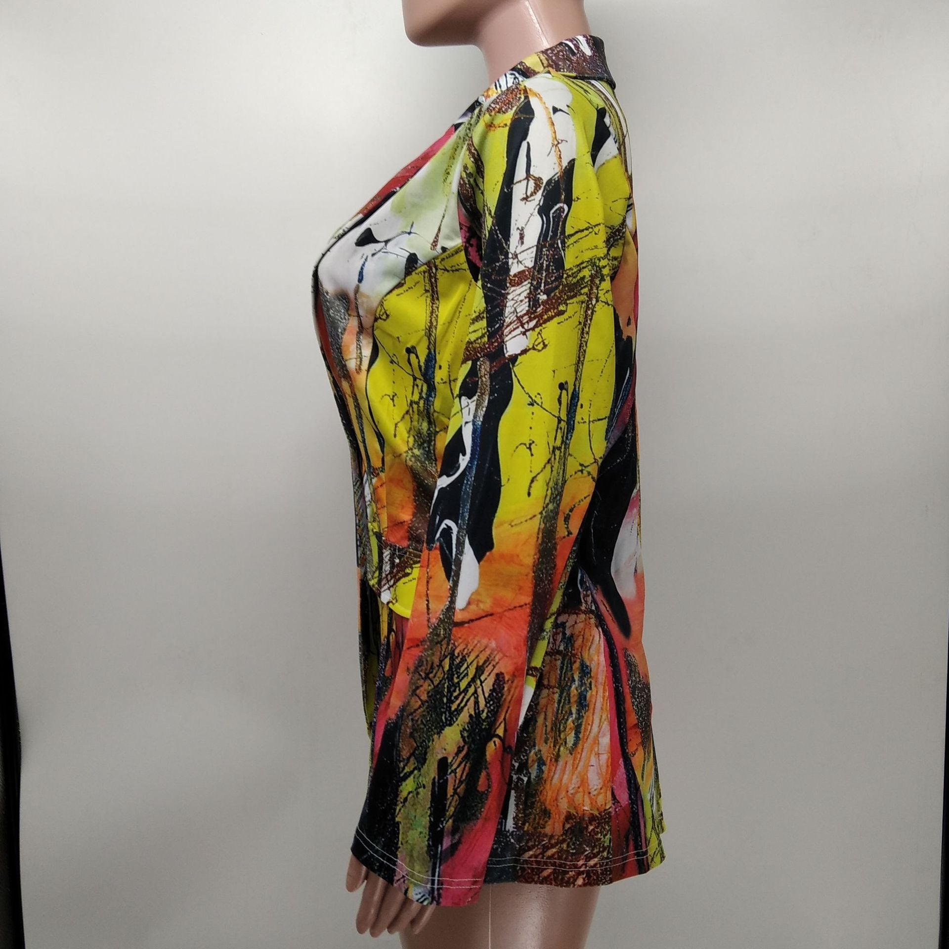 Women Casual Print Blazer 16