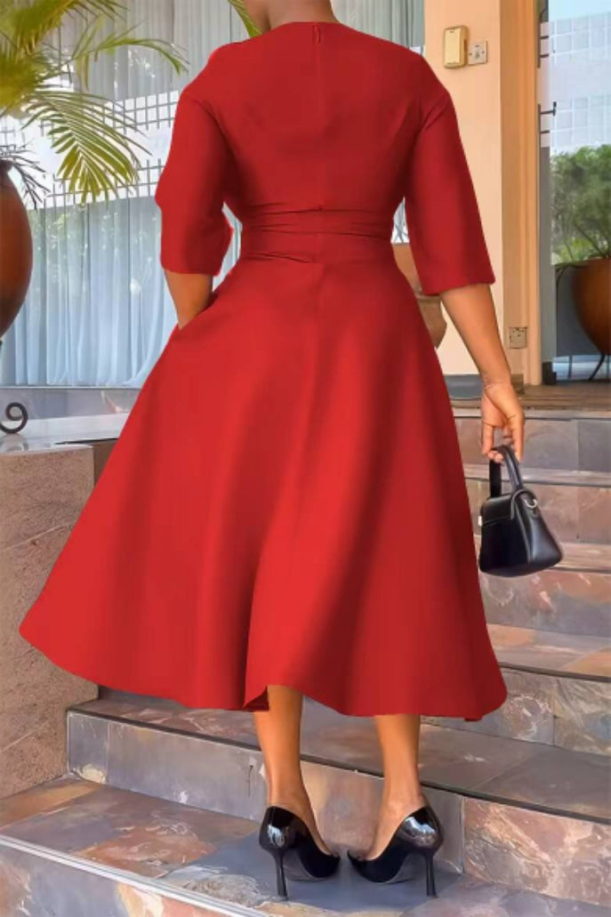 Women solid dress 17