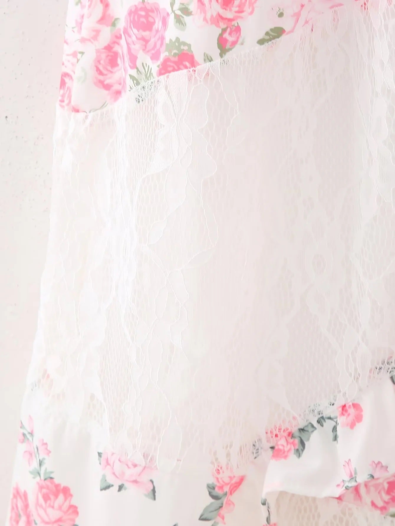 Women's Spring Lace Patchwork Strap Dress 18