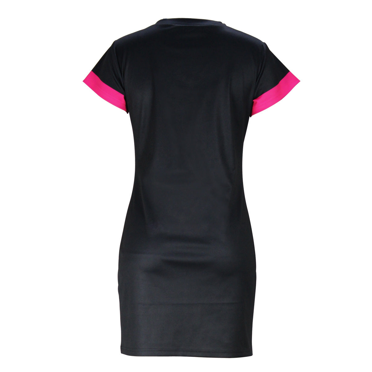 Fashion Ladies Cartoon Character Letter Print Round Neck Short Sleeve Casual Dress 5