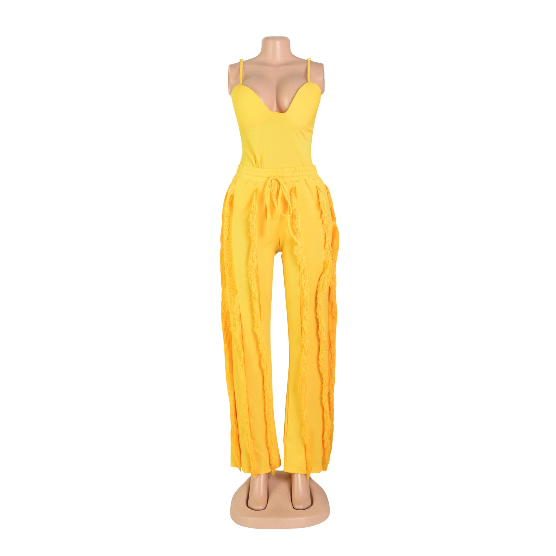 Women's clothing set tassels two-piece pants set 29