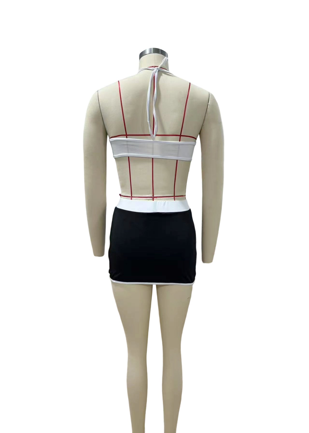 Sexy Sports Straps Skirt Set 8