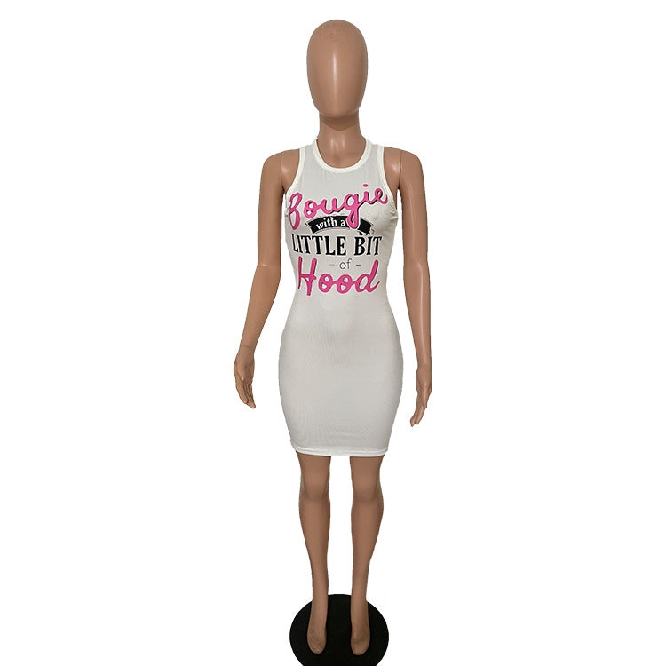 Slim Fit Ribbed print Sleeveless bodycon Dress 9