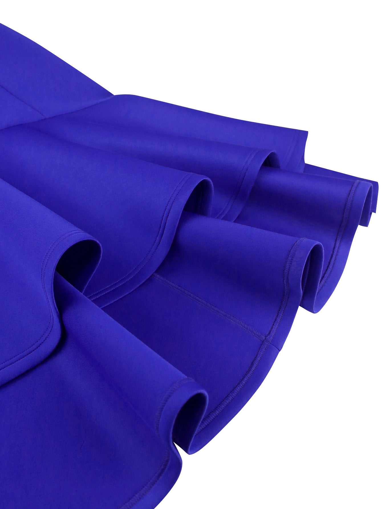 Women Sexy Lotus Leaf Pleated Short Sleeve Formal Party Bodycon Fishtail Dresses 12