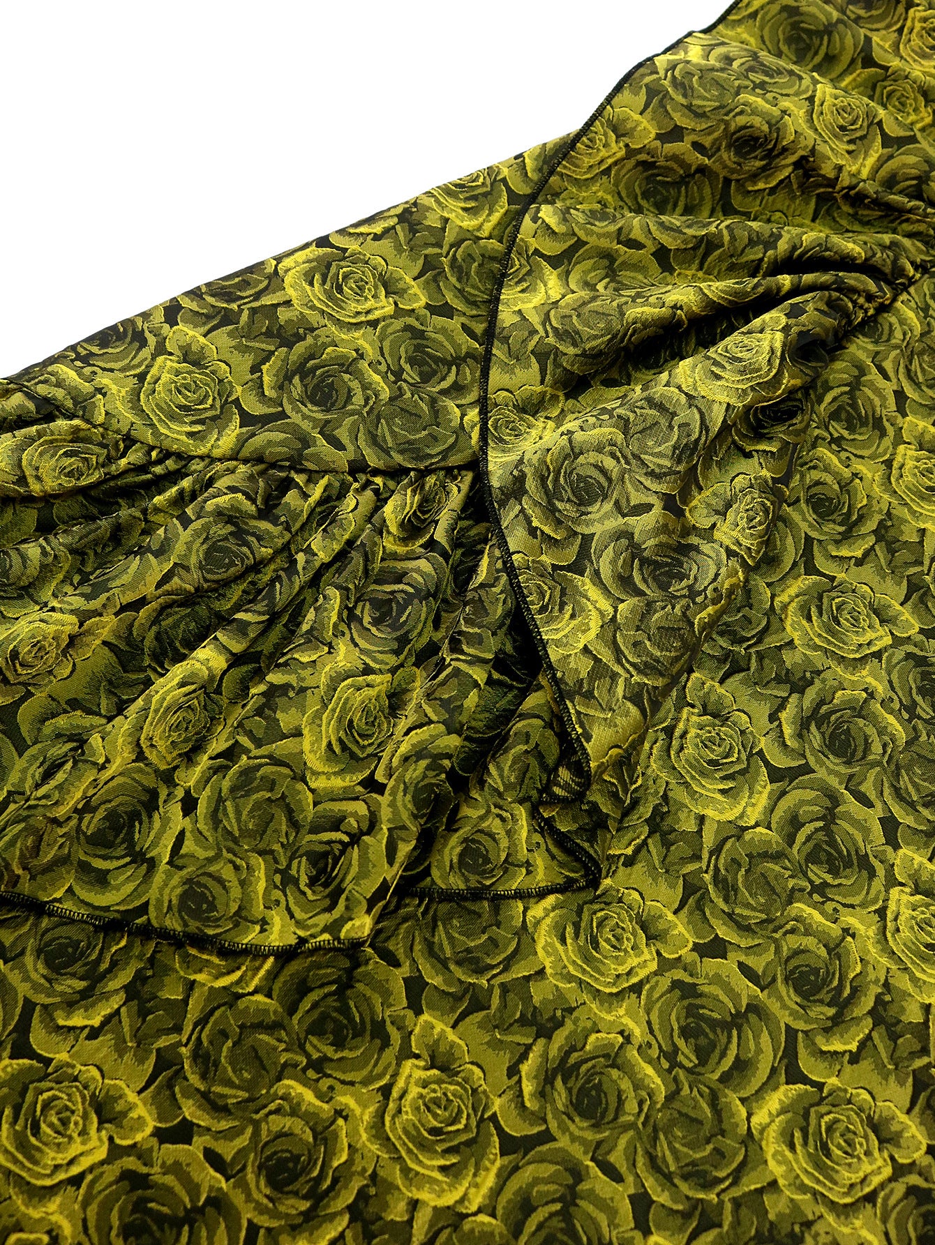 Printed Loose Plus Size Ruffle Edge Women's Dress 12