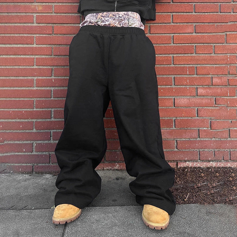 Fashion Print Fall Style Pactchwork Sports Casual Pants 4