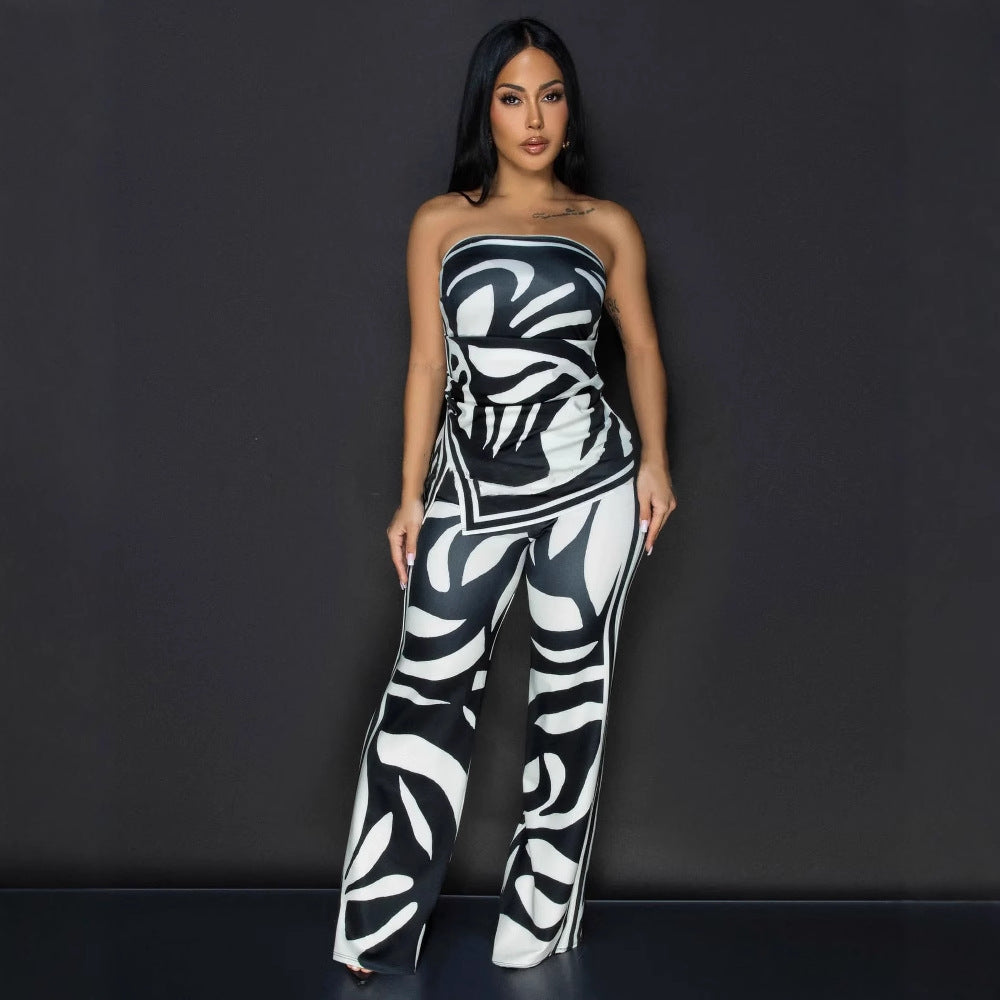 Women Sexy Print Two Piece Set 6