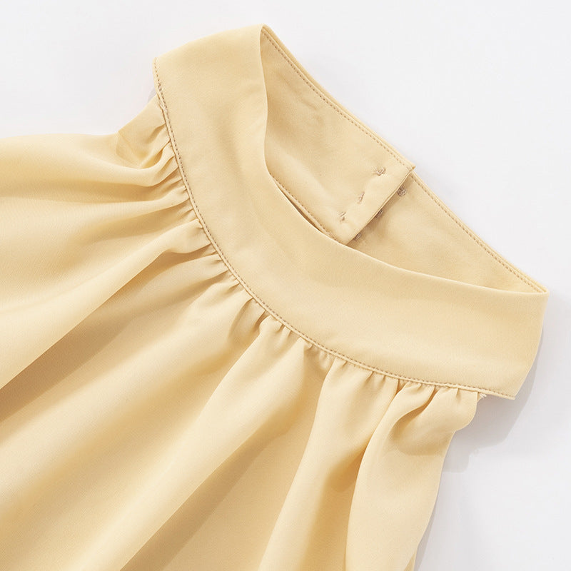 Women's Summer Solid Color Sexy Low Back Halter Neck Crop Top Sexy Short Skirt Set 12